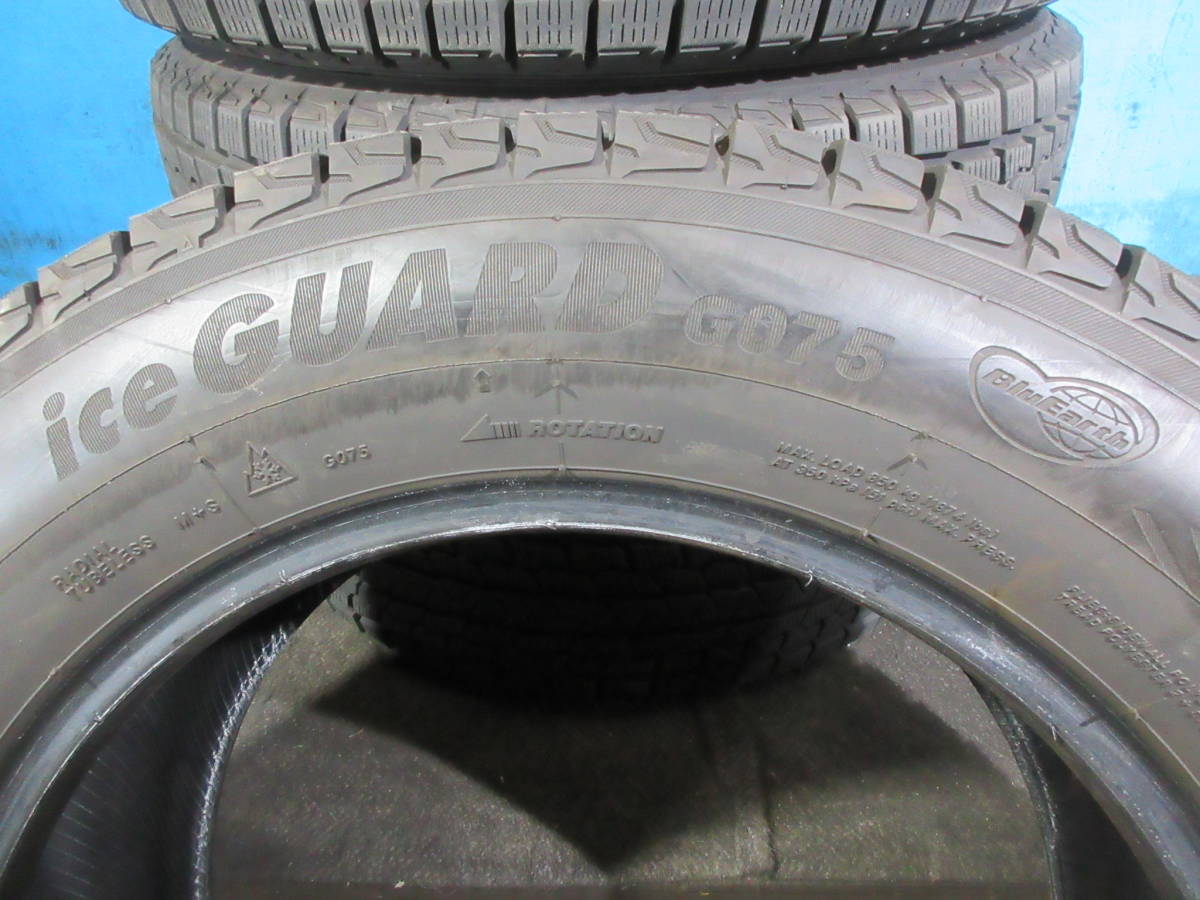 2019年製 残溝90％ ヨコハマ アイスガード スタッドレス YOKOHAMA iceGUARD GO75 225/65R17 102Q 4本 №06395D 室内保管 冬タイヤ_画像9