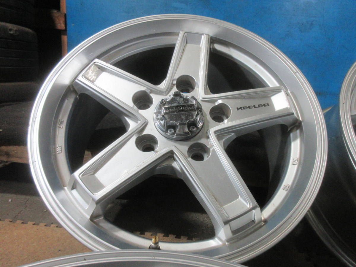 18インチ キーラーフィールド アルミホイール KEELER 18X8J IN52 5穴 PCD150 4本 №05399H 室内保管 ※ガリ傷有_画像4