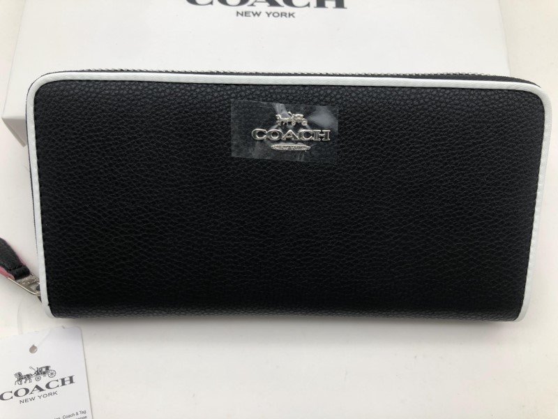 コーチ COACH 長財布 財布 シグネチャー アコーディオンラウンドジップウォレット新品F12585 b167_画像1