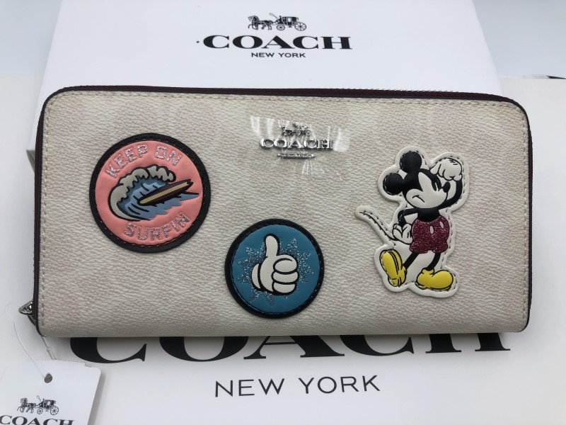 コーチ COACH 長財布 財布 シグネチャー アコーディオンラウンドジップ