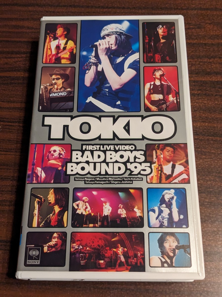 TOKIO トキオ　VHS ビデオ　FIRST LIVE VIDEO BAD BOYS BOUND 95 ポスター付　動作確認済_画像1