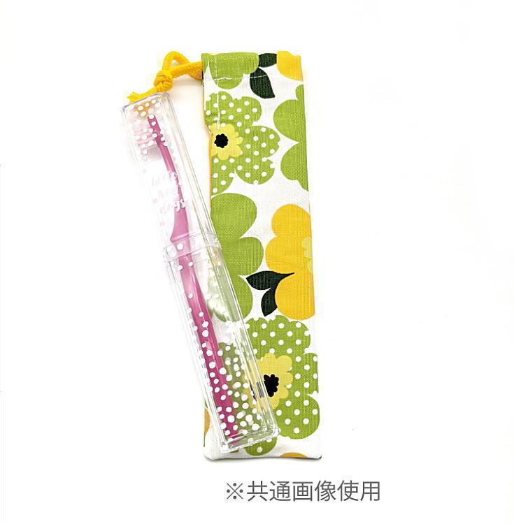  chopsticks sack * small (23cm×6cm)[ crochet needle braided manner flower motif pattern blue ] chopsticks sack / chopsticks inserting / is brush inserting / small length pouch /. meal / made in Japan / flower 
