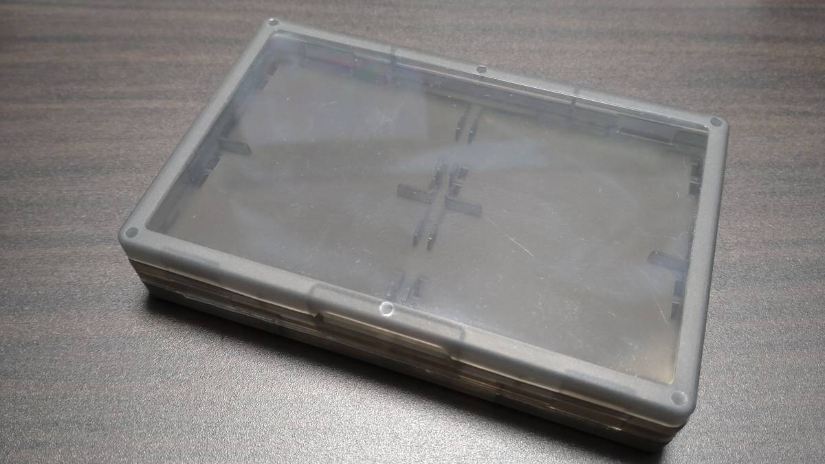 【新品未使用】ゲームボーイアドバンス ソフトケース clear black ソフト8本収納可能 ips gba 任天堂 #0111_表裏で８本ソフトが収納可能です