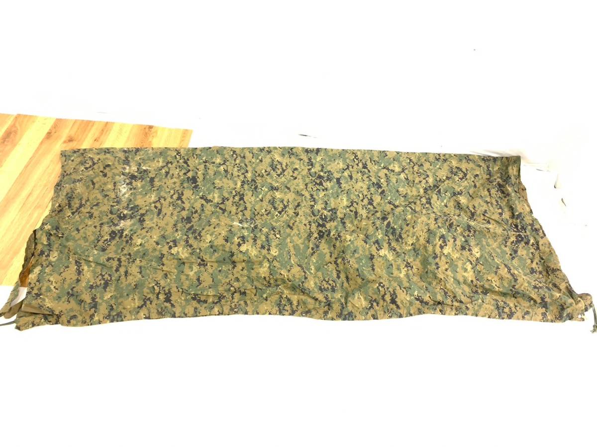 【米軍放出品】☆タープ テントシート 225cm×200cm 迷彩 ウッドランド ミリタリー キャンプ アウトドア MARPAT 防雨シート(60)RK29NK#23_画像2