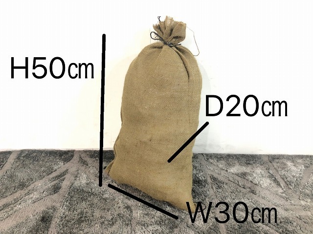 【米軍放出品】☆未使用品 土のう袋 土嚢袋 20枚 麻袋 W30×H50×D20cm 防災 工事 キャンプ アウトドア (100)☆CK26J_画像5