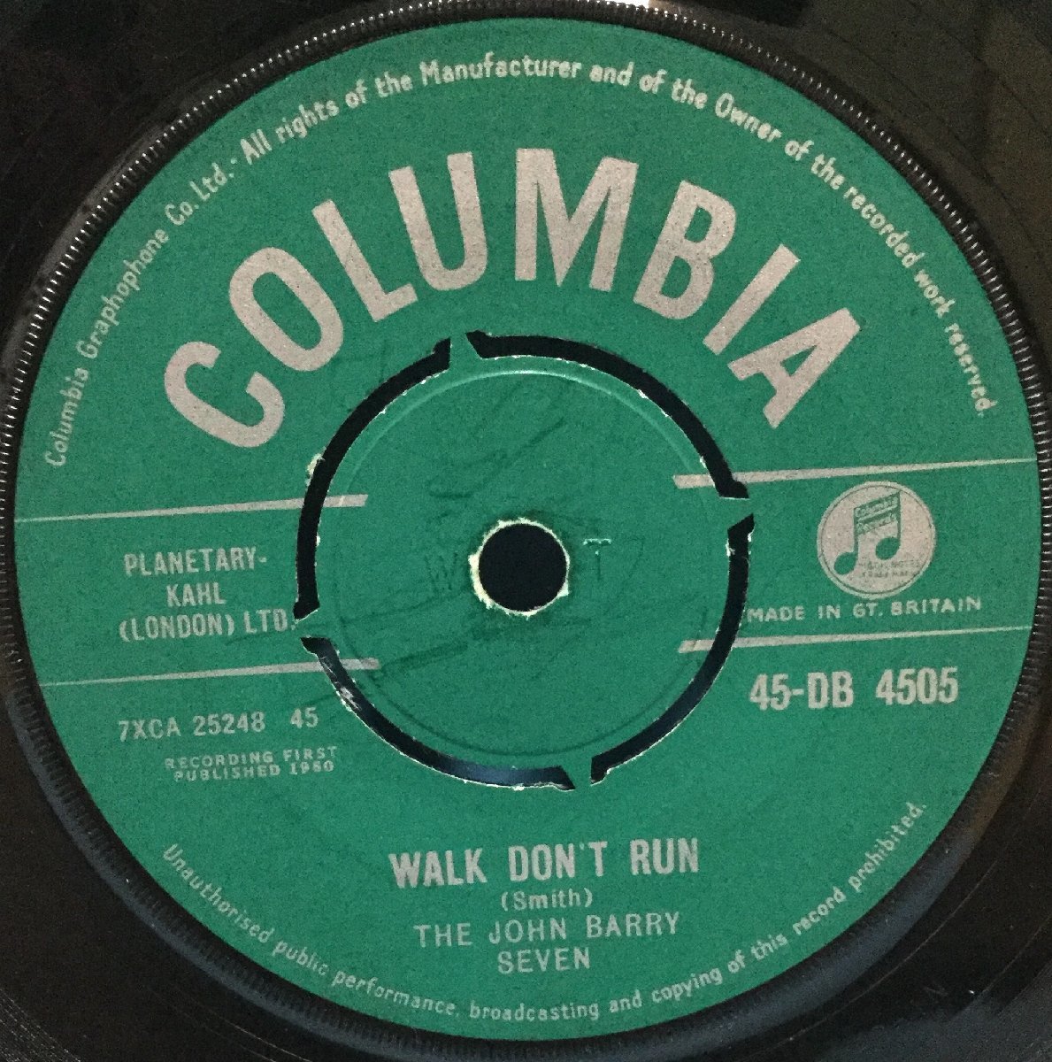 EP 洋楽 The John Barry Seven / Walk Don't Run 英盤_画像3