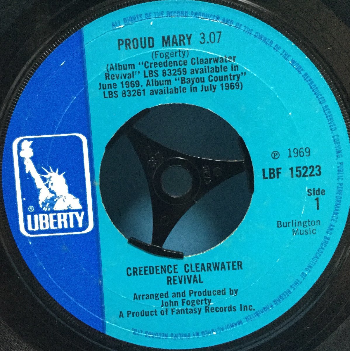 EP 洋楽 Creedence Clearwater Revival / Proud Mary 英盤_画像3