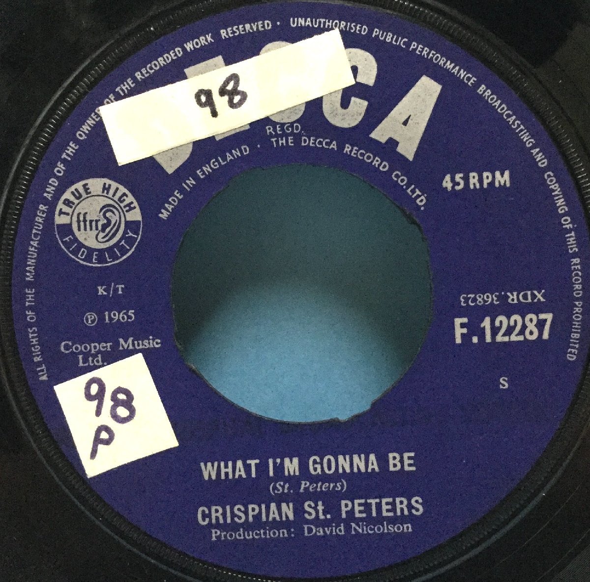 EP 洋楽 Crispian St. Peters / You Were On My Mind 英盤_画像2