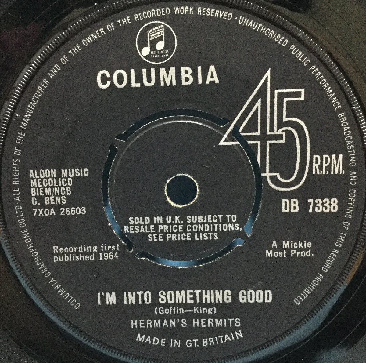EP 洋楽 Herman's Hermits / I'm Into Something Good 英盤_画像3