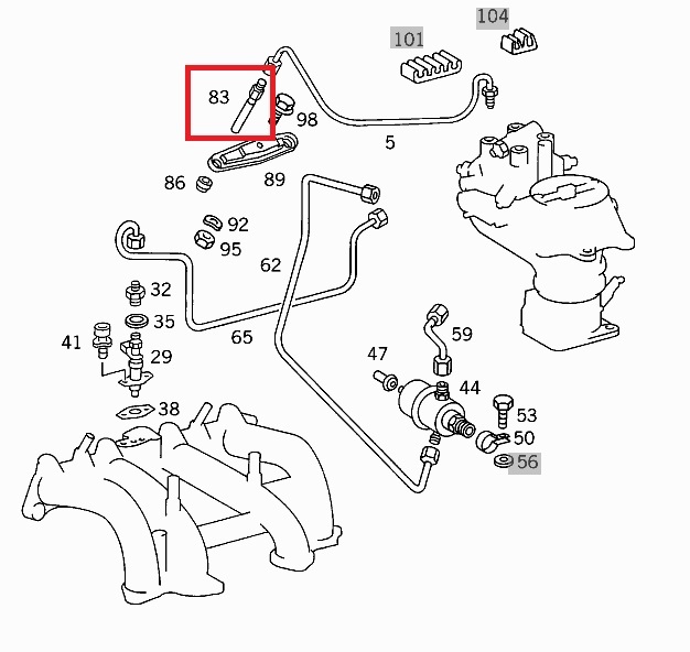 ベンツ W116 W123 W124 W126 W201 R107 BOSCH製 インジェクター/インジェクションノズル 4本 0000785623 62274 300E 500SEL 他 新品_画像8