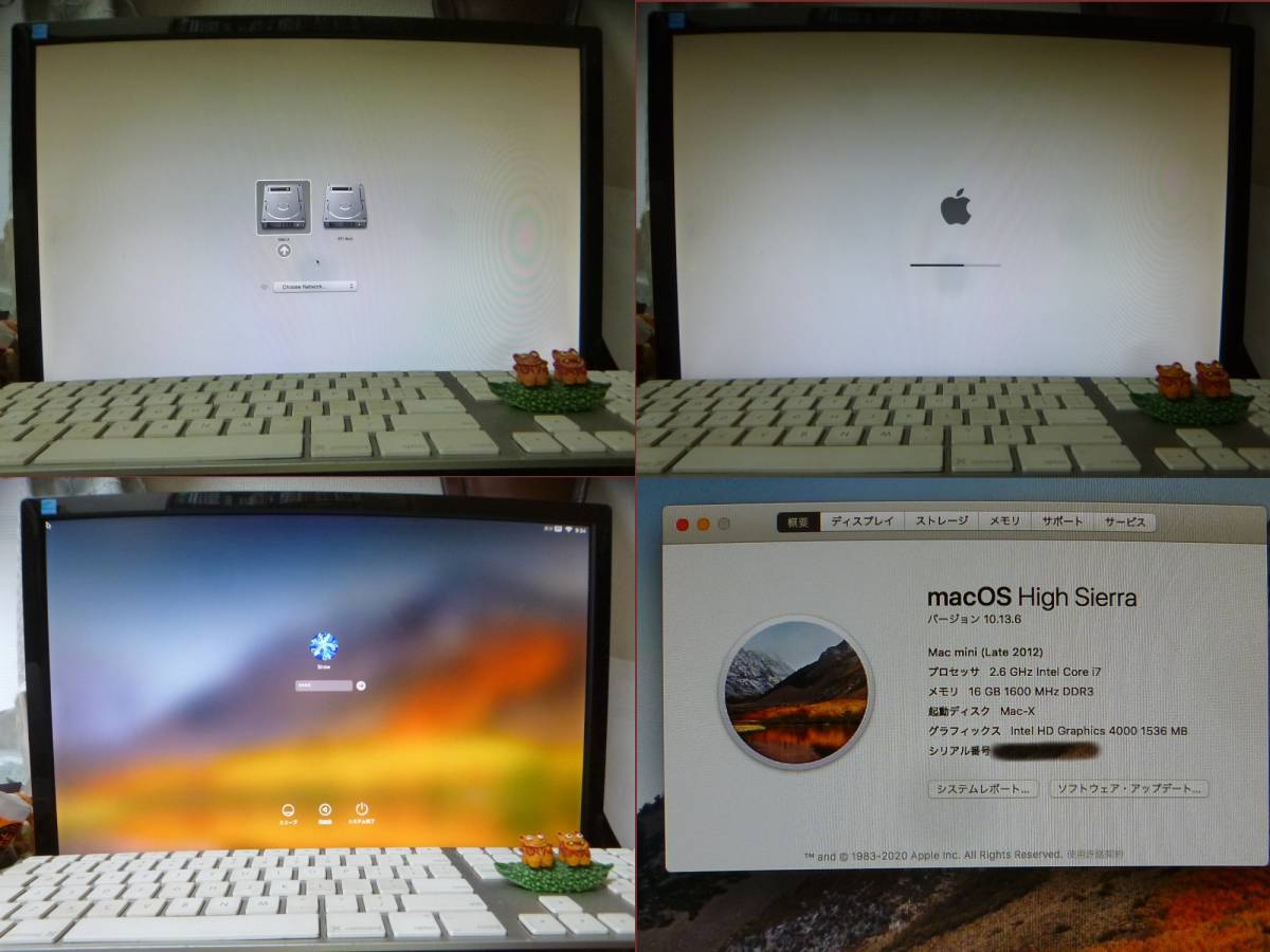 【 A1347 Late 2012 デュアルブート Win11(22H2)最新／OSX High Shierra(10.13.6) 】i7-3620QM / 2.6G / 1T＋ 1T / 16G 清掃整備・稼動の画像3