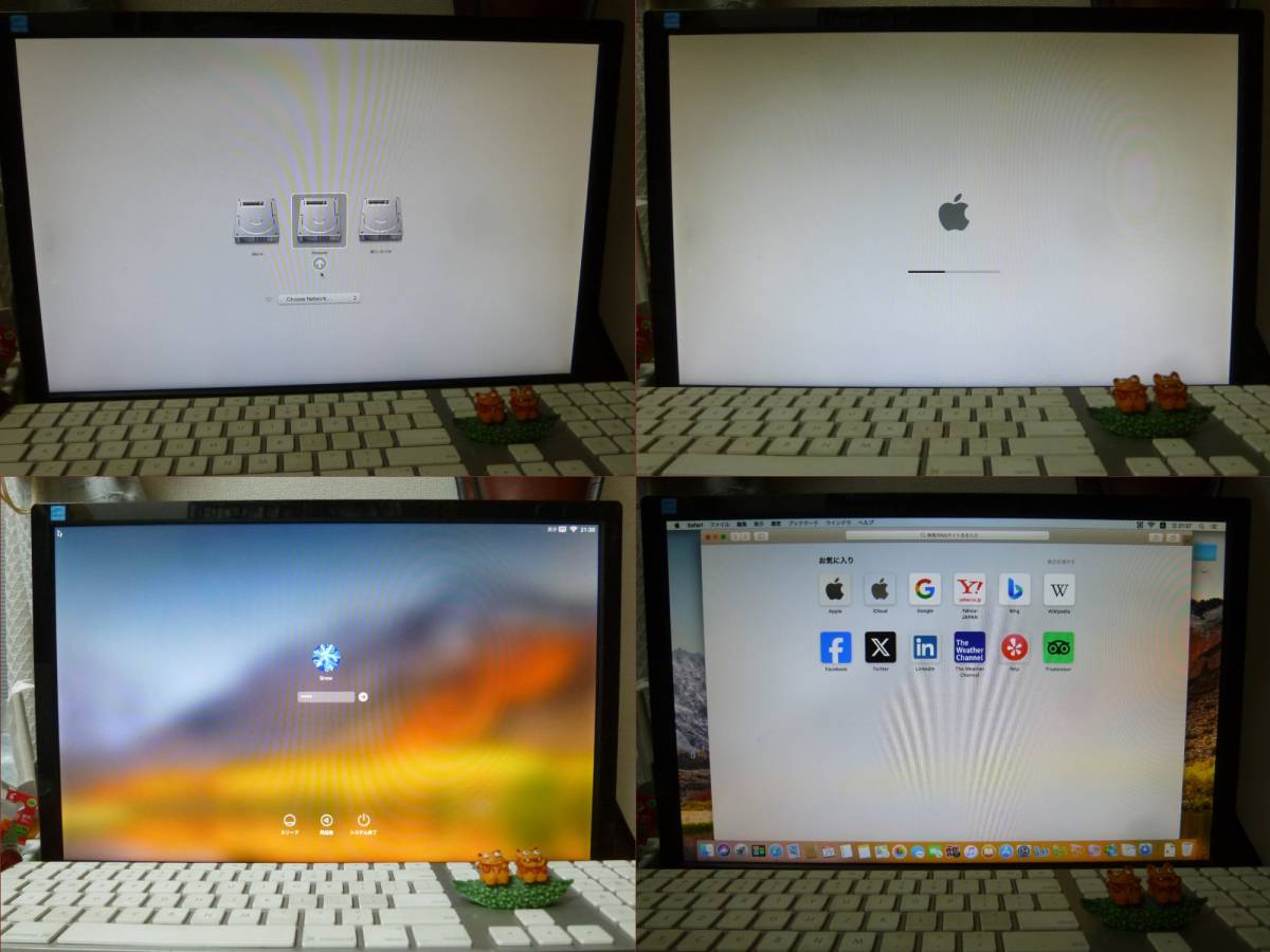 【 A1347 Mid 2011 デュアルブート Win10(22H2)最新／OSX High Shierra(10.13.6) 】i5-2415M / 2.30G / 500G+320G / 8G 清掃整備・稼動③_■OSXの起動