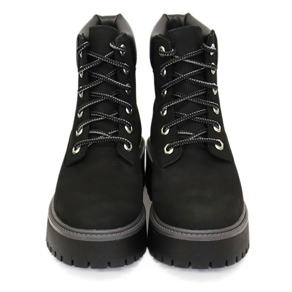 Timberland (ティンバーランド) A5RH5 HRTG PLTFRM 6IN WP 6インチプレミアムウォータープルーフ プラットフォーム ブーツ レディース Blac_Timberland(ティンバーランド)正規取扱店TH