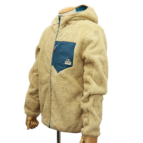 CHUMS (チャムス) CH04-1387 Bonding Fleece Zip Parka ボンディングフリースジップパーカー CMS144 B001Beige M_CHUMS