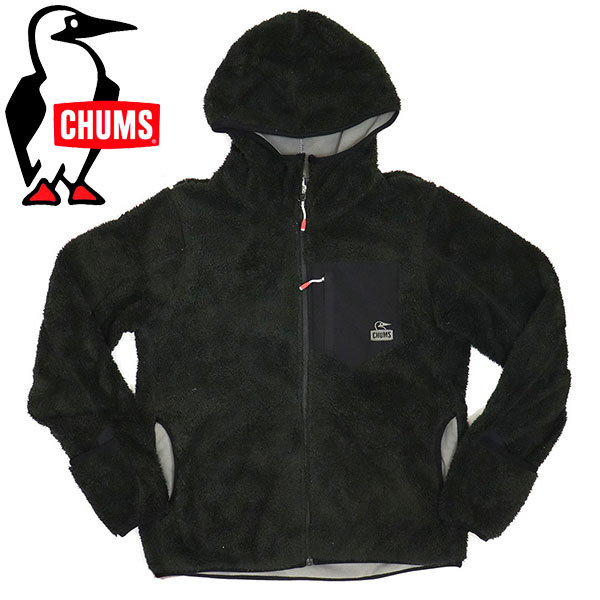 CHUMS (チャムス) CH04-1387 Bonding Fleece Zip Parka ボンディングフリースジップパーカー CMS144 K001Black XL_CHUMS