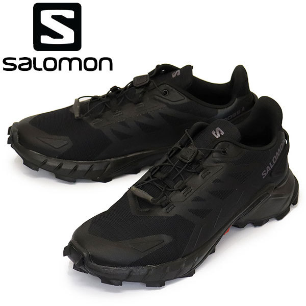 Salomon (サロモン) L41736200 SUPERCROSS 4 スーパークロス 4 ランニングシューズ Black x Black x Black SL018 27.5cm
