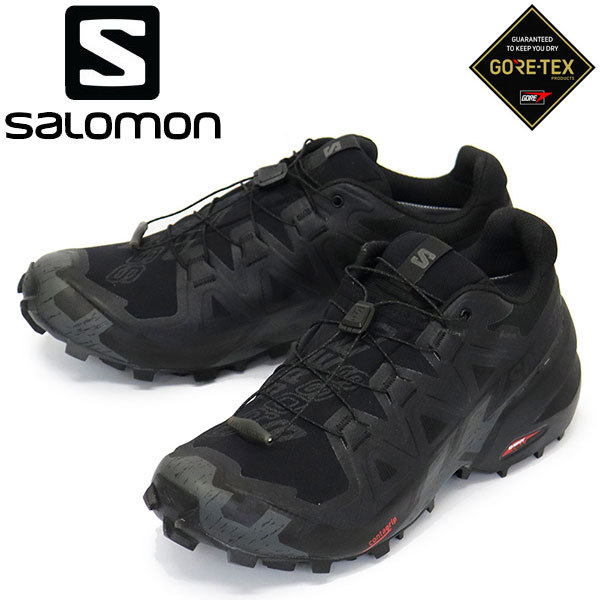 Salomon (サロモン) L41738600 SPEEDCROSS 6 GORE-TEX スピードクロス 6 ランニングシューズ Black x Black x Phantm SL020 26.5cm
