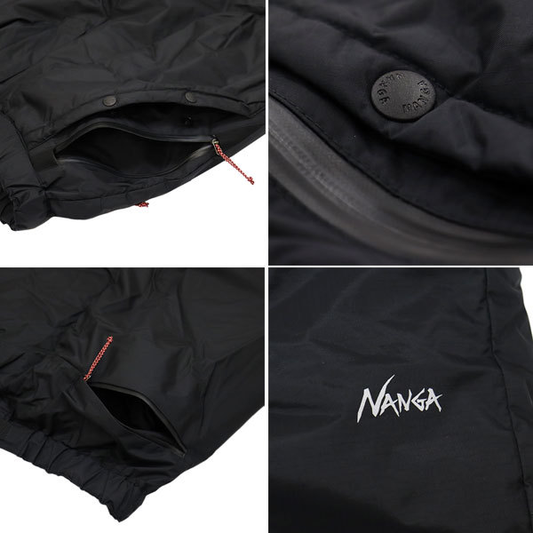 NANGA (ナンガ) NW2341-1I301 AURORA DOWN PANTS メンズ オーロラ ダウンパンツ BLACK M N023_NANGA(ナンガ)正規取扱店THREEWOOD(スリー