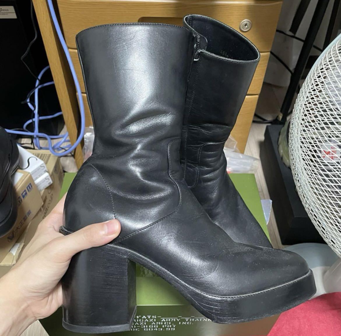 BALENCIAGA バレンシアガ 17SS プラットフォーム スクエアトゥ BALENCIAGA バレンシアガ 17SS プラットフォーム スクエアトゥ
