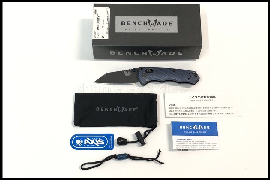 東京)BENCHMADE ベンチメイド 290BK　フル　イミュニティー　クレーターブルー　CPM-M4　フォールディングナイフ