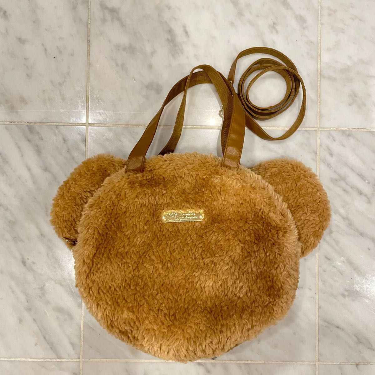 貴重 廃盤商品 Disney ディズニー ダッフィー フェイス 3way バッグ