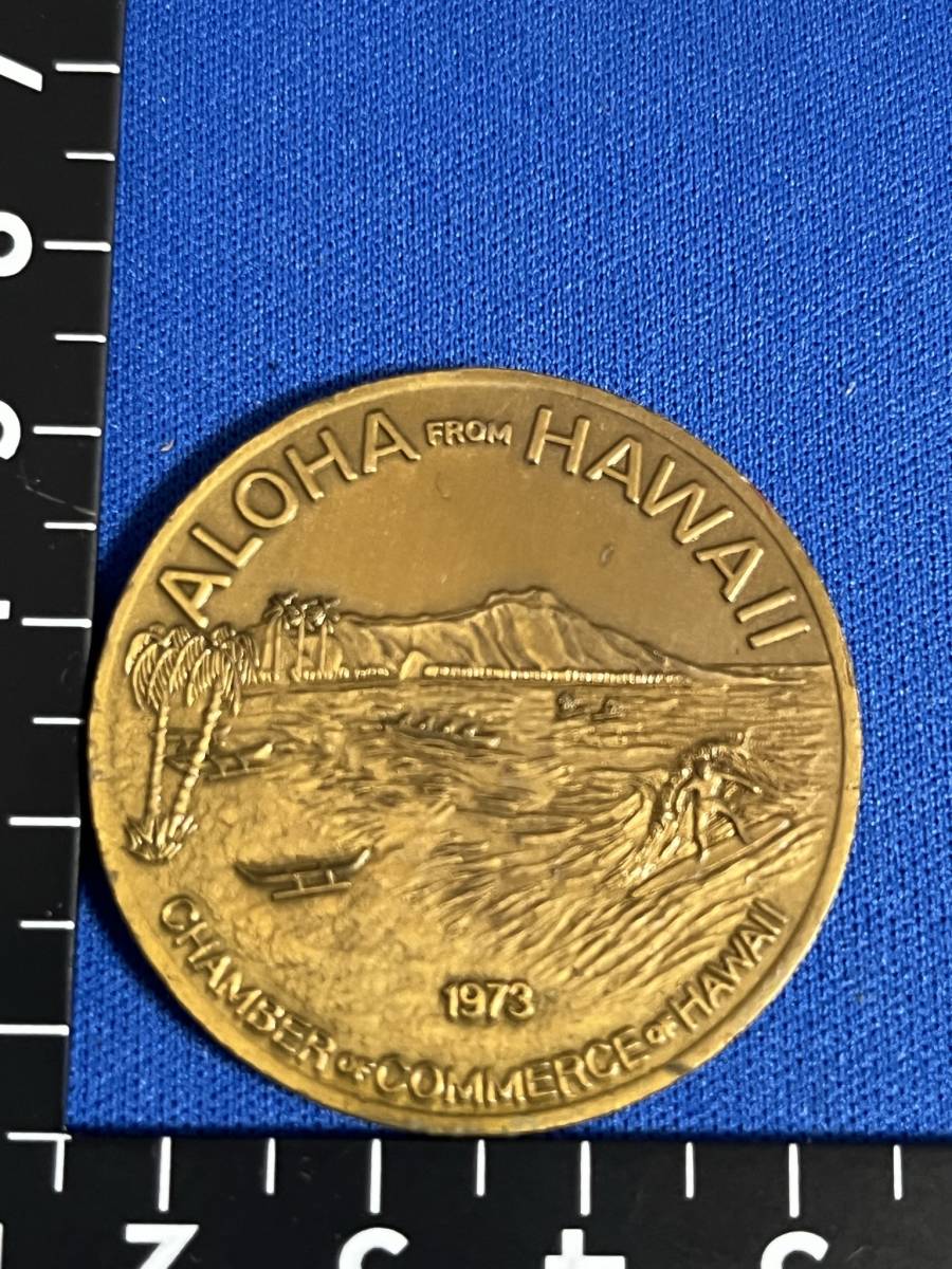 ♪♪Hawaii Dollar ハワイドル アロハ　ホノルル　記念コイン 1973♪♪_画像4