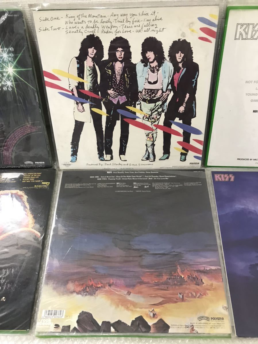 ■KISS LPレコード 地獄からの使者/地獄の軍団/暗黒の神話/LICK IT UP/ASYLUM/キッス・アライヴ 6枚 まとめて 帯付含む 当時物 現状品_画像6