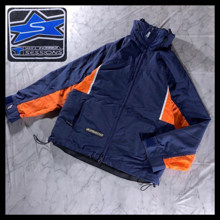 【レア】US古着 90s 00s SESSIONS スノボージャケット S レア】US古着90s 00s SESSIONS スノボージャケットS