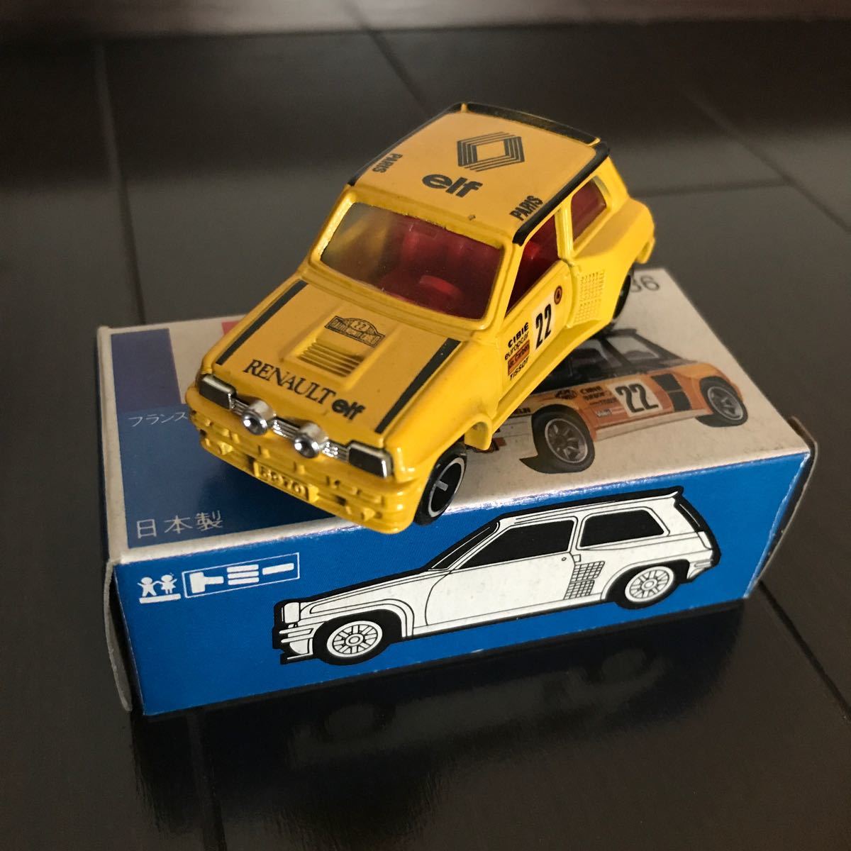 絶版! トミカ 青箱 ルノー5 ターボラリー No.F36 日本製 乗用車 絶版! トミカ 青箱 ルノー5 ターボラリー No.F36 日本製 乗用車