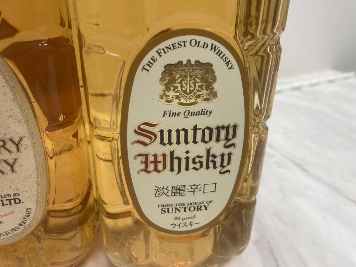 F6439 1000円～ 未開栓 古酒 SUNTORY WHISKY サントリー ウイスキー角瓶 角 2本セット 淡麗辛口_画像7