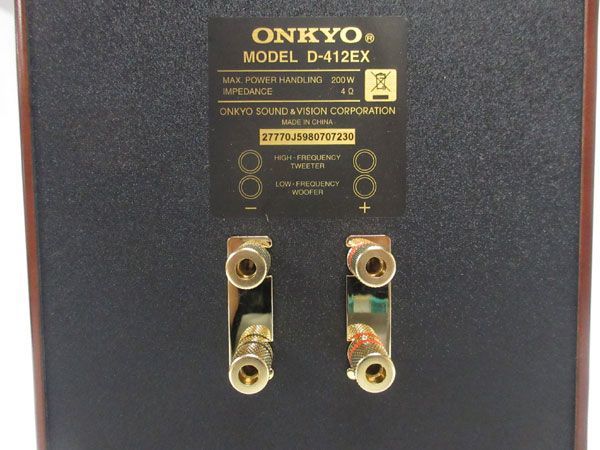 送料300円(税込)■dt008■ONKYO 2Way スピーカーシステム D-412EX 132000円相当【シンオク】_画像6