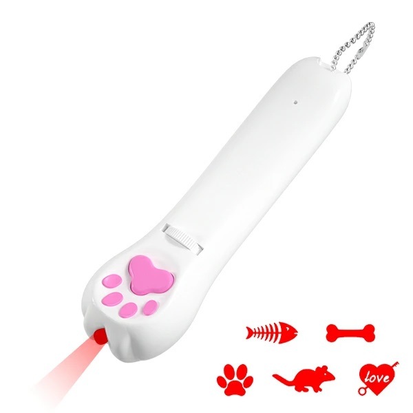猫 おもちゃ じゃらし LEDポインター 猫グッズ ペット用品 レーザーポインター 犬 USB 充電式 肉球タイプ ストレス解消 レッドライト_画像10