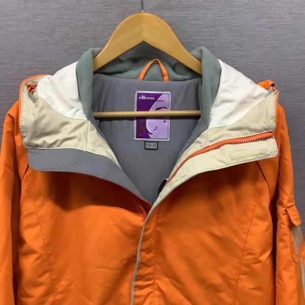 J330 ellesse スキー ウェア O オレンジ 中綿 ジャケット ジップアップ スノーボード ゲレンデ 雪山 ウインター スポーツ エレッセ_画像2