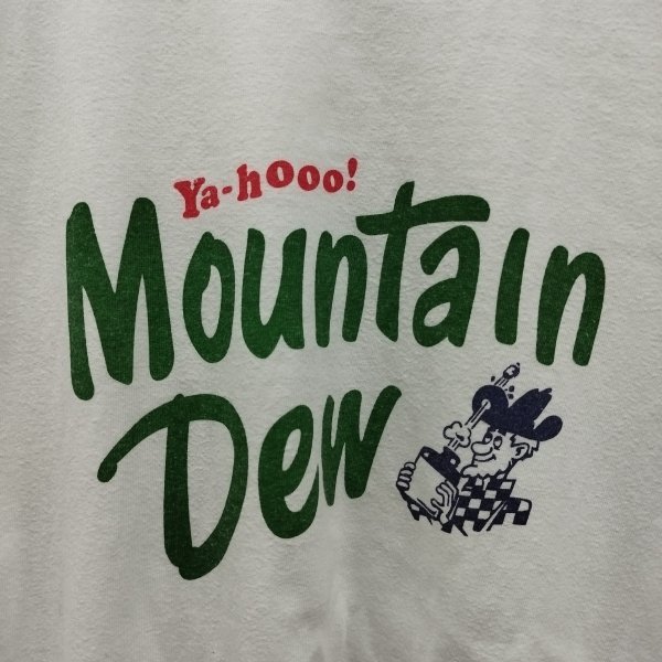 K483 GOOD ROCK SPEED グッド ロック スピード OPAQUE.CLIP オペークドットクリップ コラボ Mountain Dew Tシャツ レディース ホワイト L_画像7