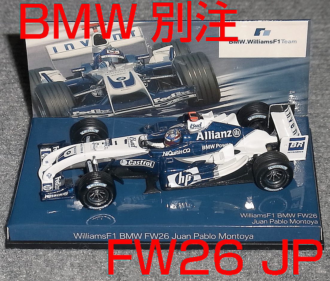 BMW別注 1/43 ウイリアムズ BMW FW26 モントーヤ WILLIAMS セイウチノーズ_画像1