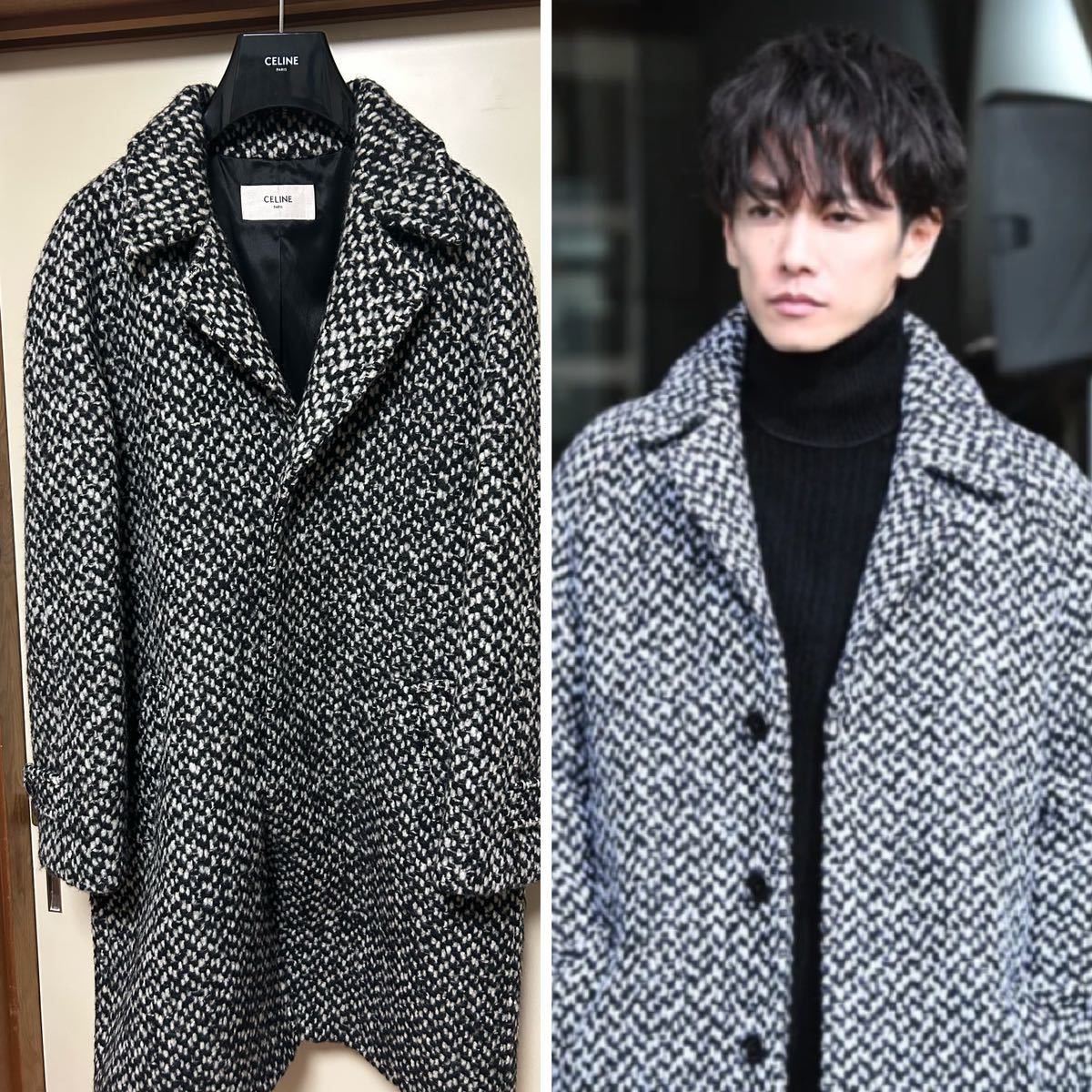 Yahoo!オークション - CELINE セリーヌ ツイード コート 19aw Yahoo!オークション - CELINE セリーヌ ツイード コート 19aw