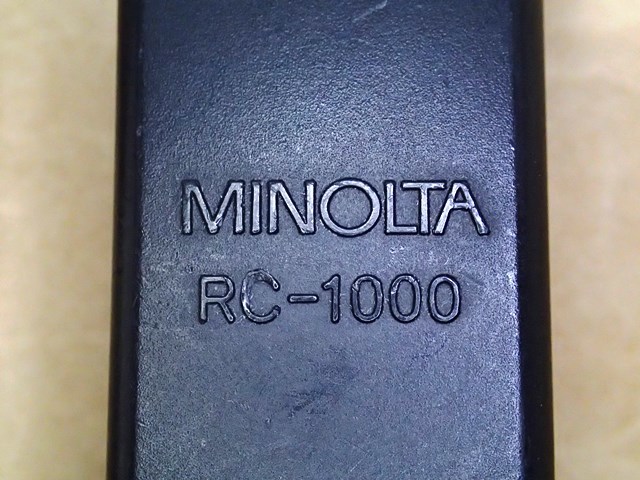 〈 MINOLTA RC-1000 リモートコード SONY RM-S1AM 同等 純正 〉_画像2