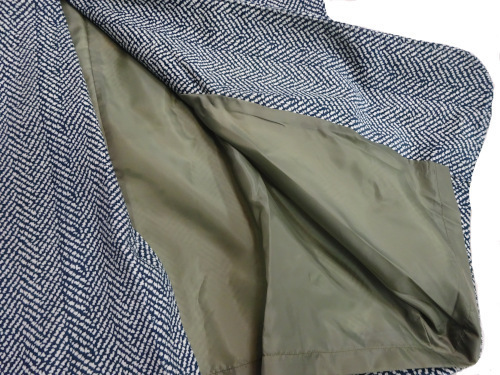 作務衣コート（絞柄青緑）　日本製_画像3