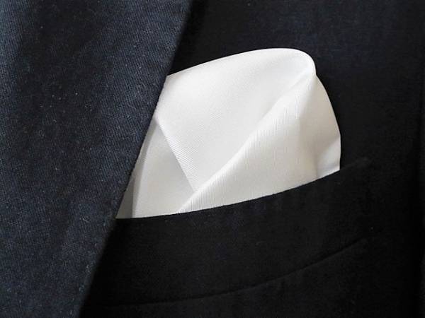  формальный белый pocket square 