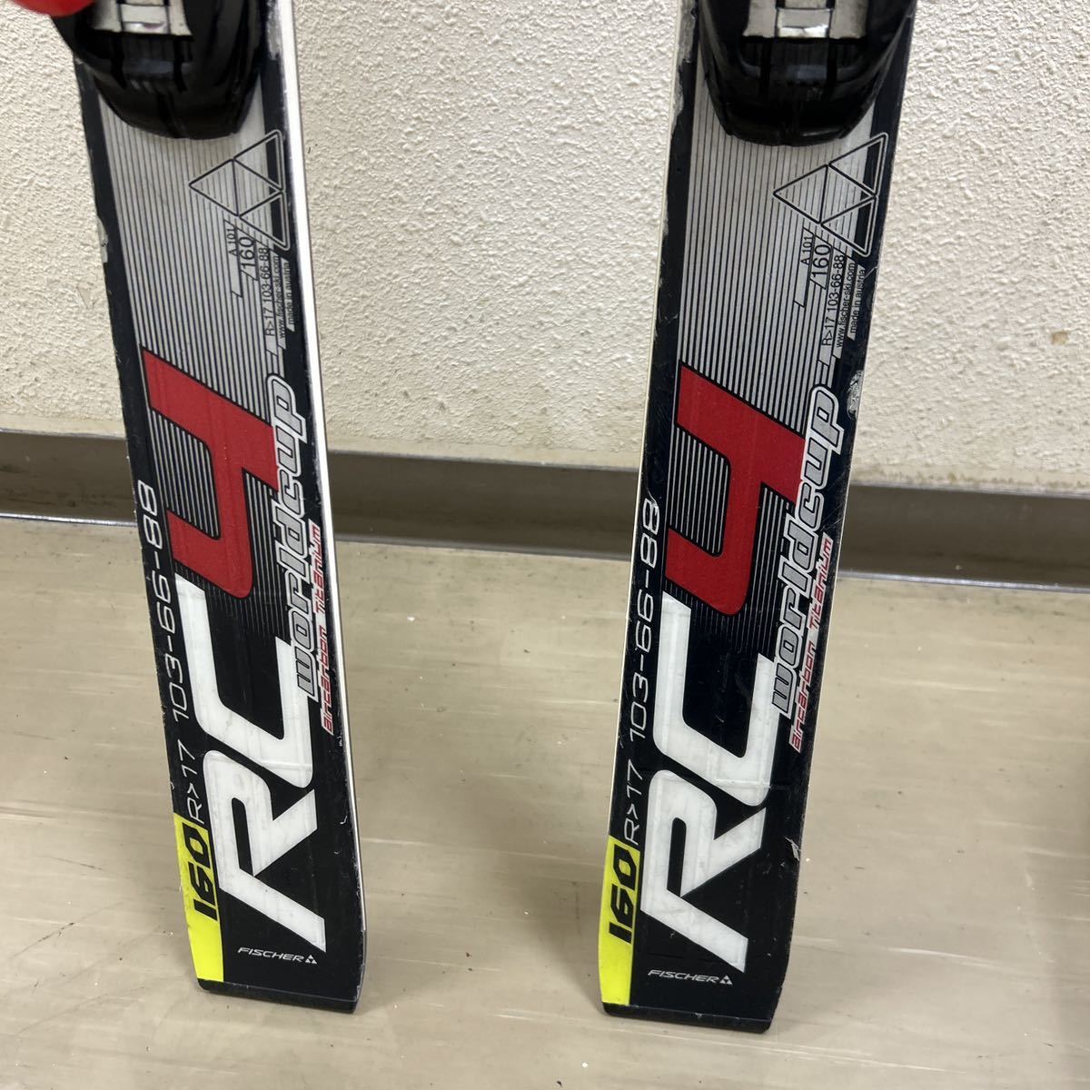 【97651】FISCHER WOSLDCUP GS RC4 フィッシャー　ワールドカップ　スキー板　160cm ビンディング RC4 Z11 _画像8