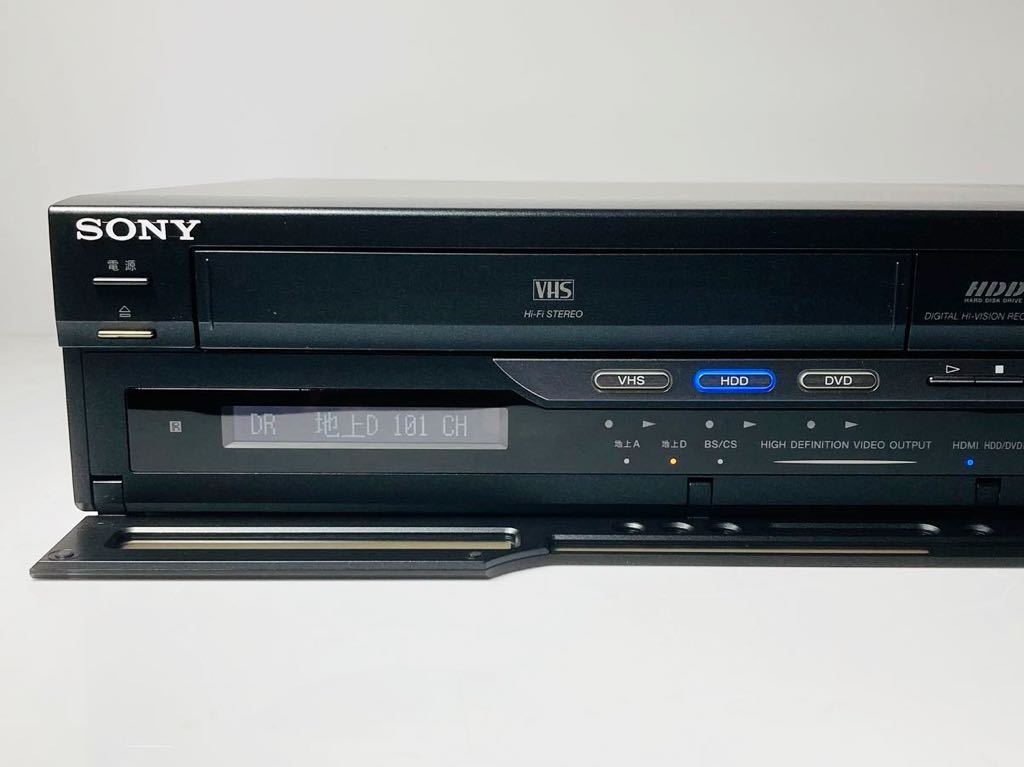 ★送料無料★整備済★SONY RDZ-D60V VHSビデオ一体型HDD/DVDレコーダー 06年製 リモコン付 ソニー スゴ録 地デジ ダビング 中古動作品_画像4