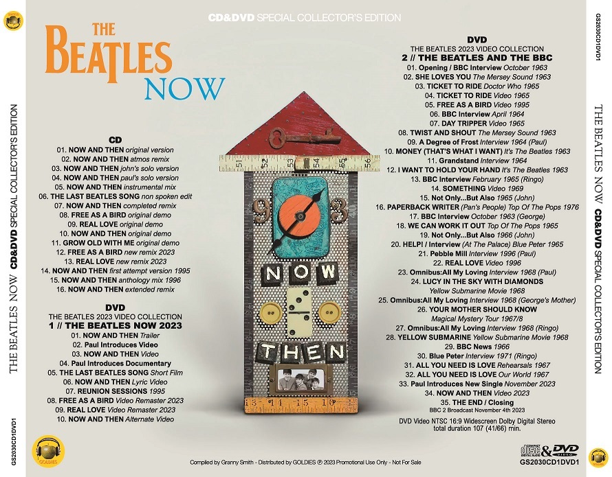 THE BEATLES / NOW - THE BEATLES 2023 COLLECTION (1CD + 1DVD) NOW AND THEN_画像3