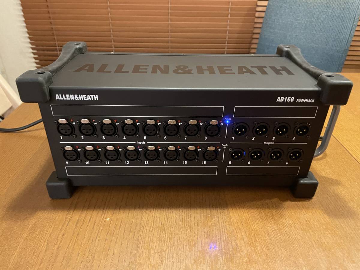 Allen&Heath デジタルステージボックスAB168 ほぼ未使用、Belden ET74003 イーサケーブルリール付き_画像1