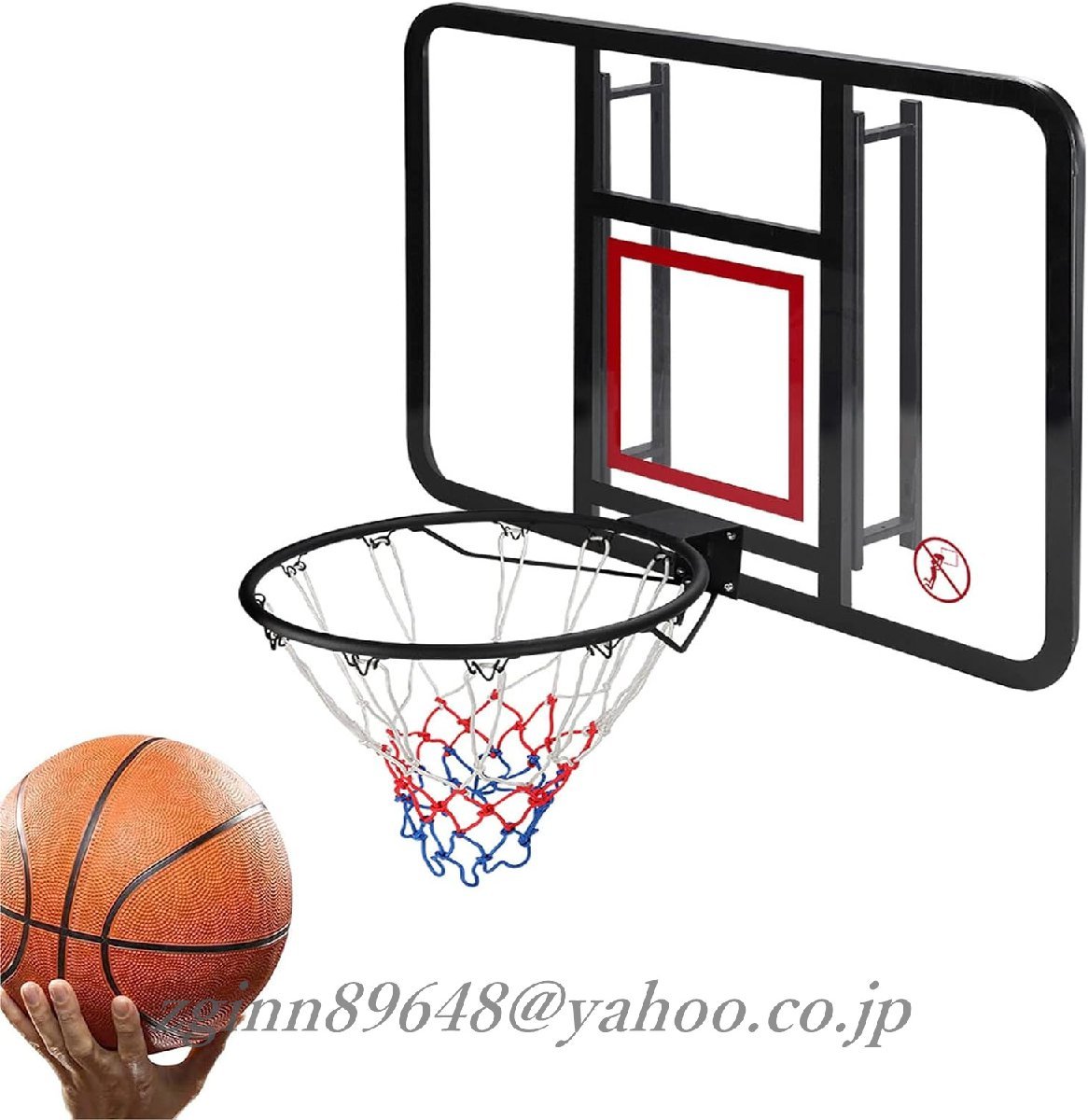 ゴール 壁取り付 アダルト 子供用 シュート練習 バスケットボールフープ 耐久性 ポータブル バスケットボールスタンド インストールが_画像1