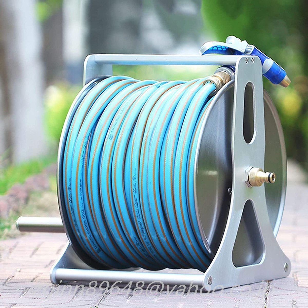  hose reel stainless steel steel multifunction high capacity hose guide system portable s storage Toro Lee water sprinkling hose car wash hose storage rack set 15cm