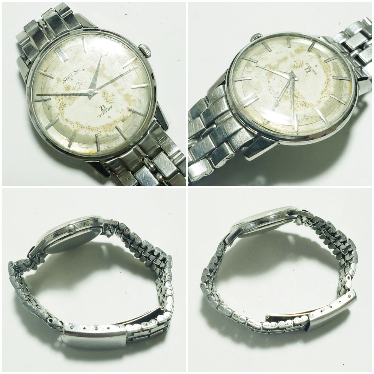 店舗保管品 SEIKO SKYLINER セイコー スカイライナー 21石 6220-8010/SEIKO CHAMPION チャンピオン 17石 他 腕時計 手巻き ジャンク 現状品_画像3