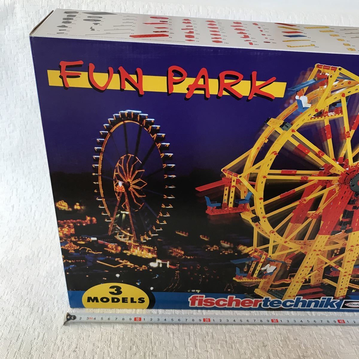 c592-8 未開封 フィッシャーテクニック FUN PARK 大観覧車組立キット ファンパーク ブロック 知育 箱擦れ有り 同一写真複数出品 120cm発送_画像2