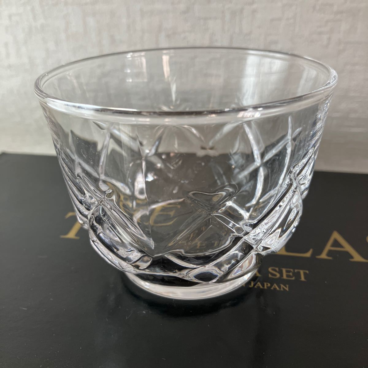 e78⑤80 未使用 冷茶グラスセット ザ グラス 5個 セット 東洋佐々木ガラス アイスティセット 日本製 グラス ガラス コップ 茶器 食器の画像2