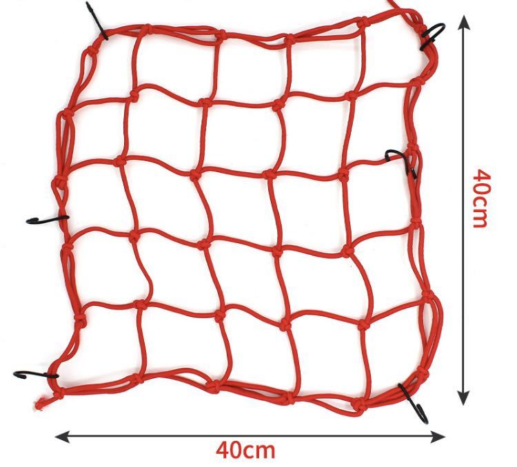 デイトナ バイク用 ツーリング ネット 40×40cm フック6カ所 レジネット ブラック_画像2