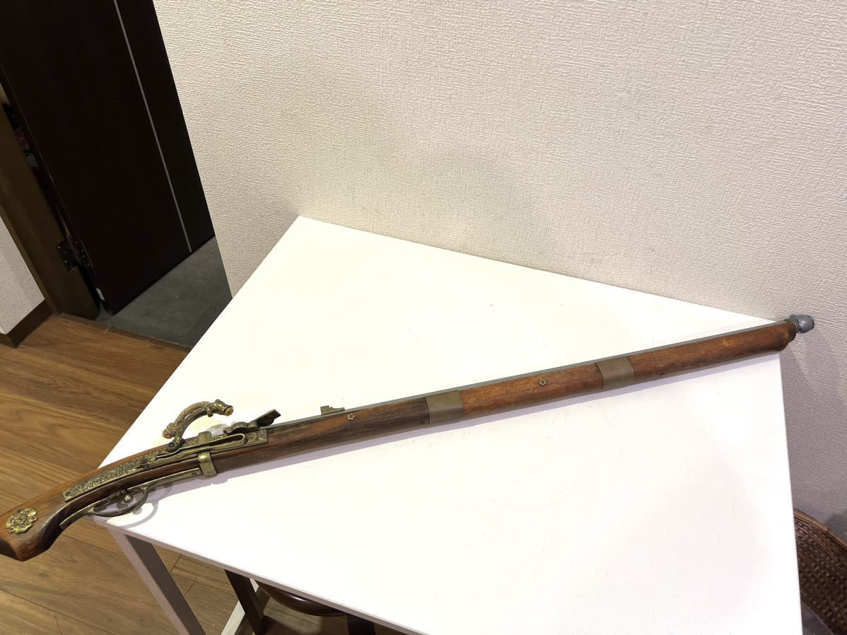 【コレクター放出品】 火縄銃 レプリカ 約110cm 武具 美術 コレクション インテリア モデルガン 140サイズ（40）_画像7